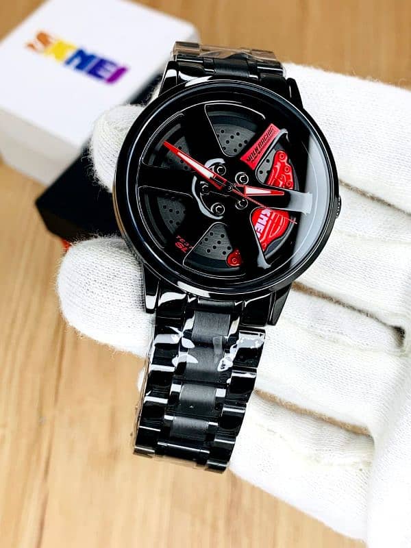 Watch with Wheel Alloy Rim of Car Premium Watch 2