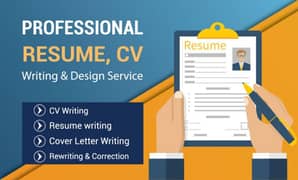 professional CV Maker or creators & Composing service available