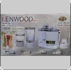 Juicer Blender Kenwood 4 in 1 with 2 years Warranty