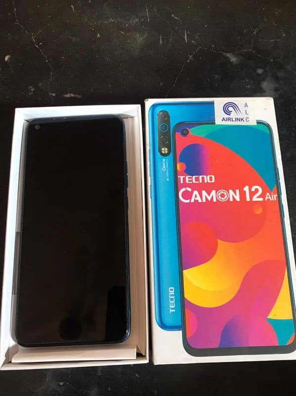 tecno camon 12 air 4/64 with box 3