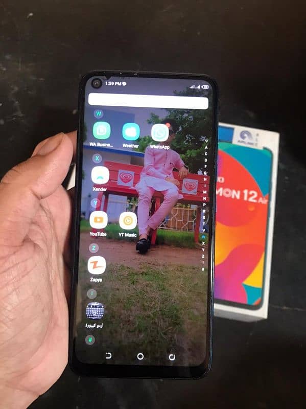 tecno camon 12 air 4/64 with box 7