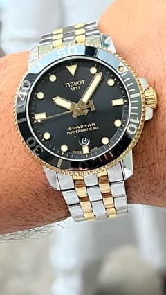 tissot seastar powermatic 80 two tone