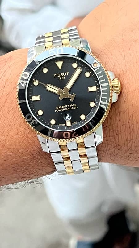 tissot seastar powermatic 80 two tone 1