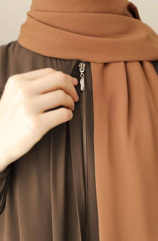 Turkish belt zipper abaya 2