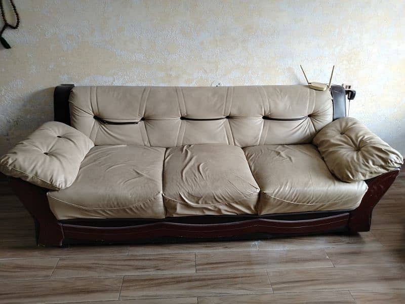 seven seater sofa set rexine 1