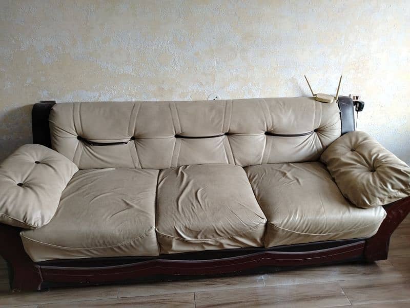 seven seater sofa set rexine 2