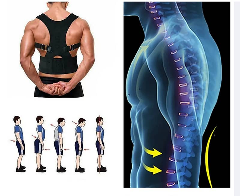 Posture Corrector Back Pain Support Shoulder Gym Belt Girls Men Women 1