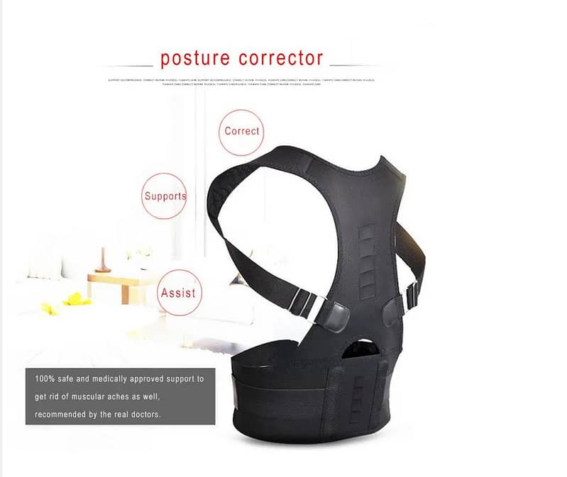 Posture Corrector Back Pain Support Shoulder Gym Belt Girls Men Women 5