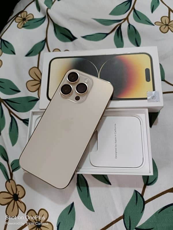 I phone 14 pro max Non Pta E sim Non active Golden Color 0