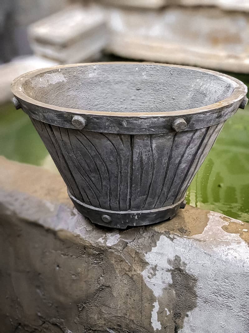 Vintage Cement Planter 1