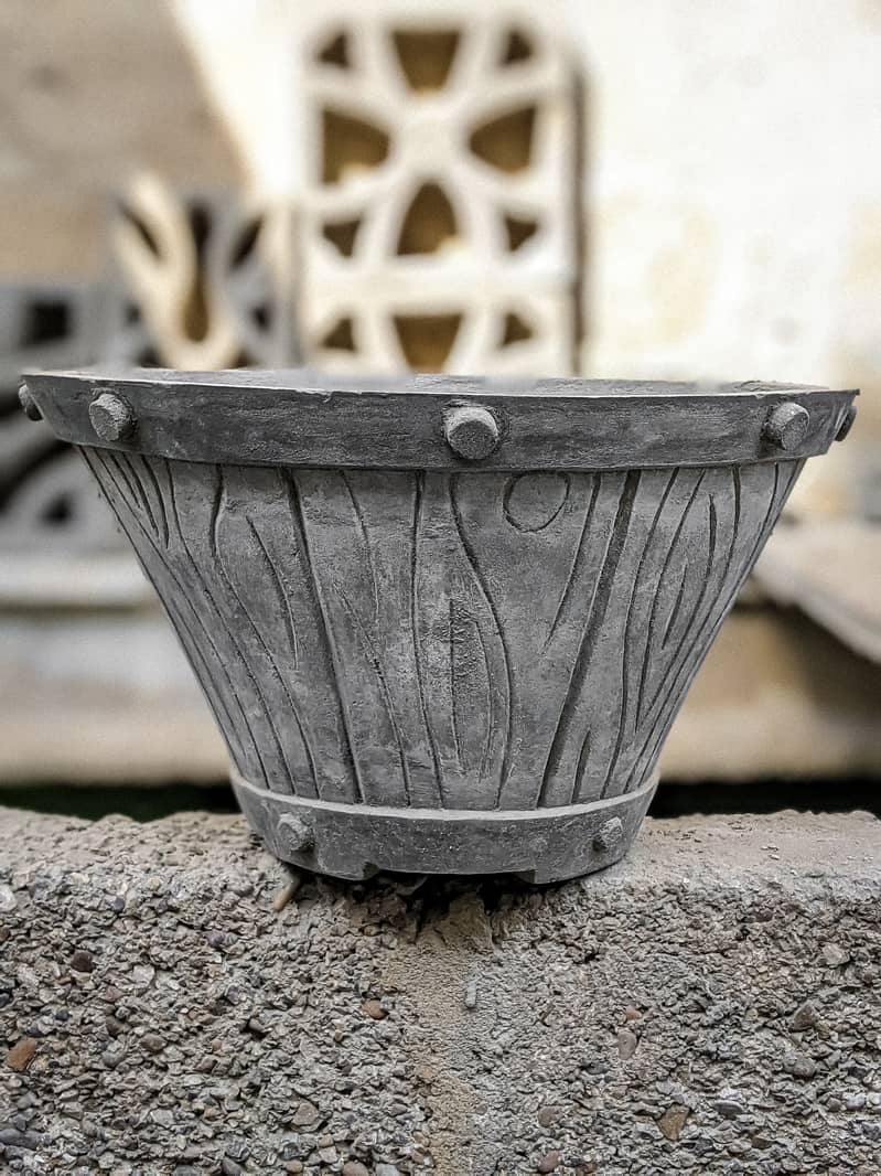 Vintage Cement Planter 2