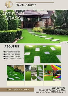 Artificial Grass Carpet - Outdoor Sports Ground Grass  - Futsal Grass 0