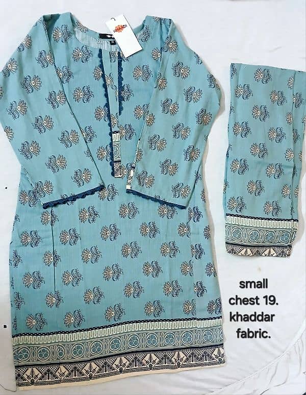 khaadi two piece stitched. 7