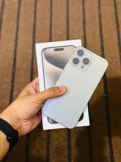 iphone 15 pro max Natural titinum 256 GB just box open 10:10 Condition