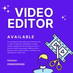 Video Editor and Animation