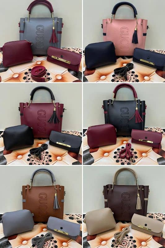 Branded 3pc Handbag 1