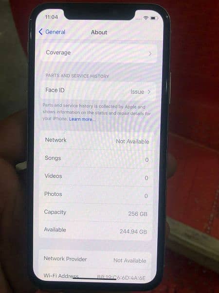 iphone x 256 gb official pta aproved 6