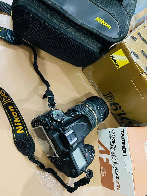 Nikon d610 with Tamron 28/75 Lens with only 23000 shutter count 7