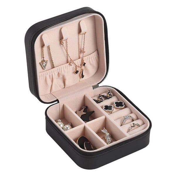 Stylish Square Jewelry Box for Women - Compact & Elegant Storage Box 1