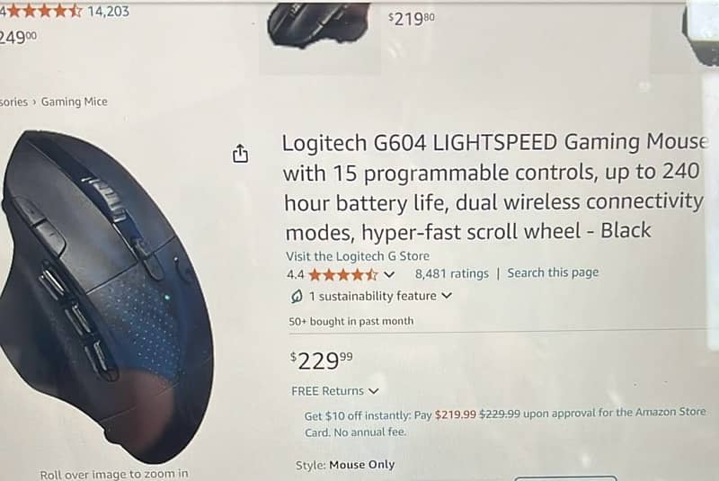 *BRAND NEW * Logitech G604 Light Speed Gaming Mouse 3