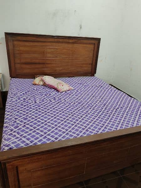 Pure Wooden Bed and mattress for Sell 0