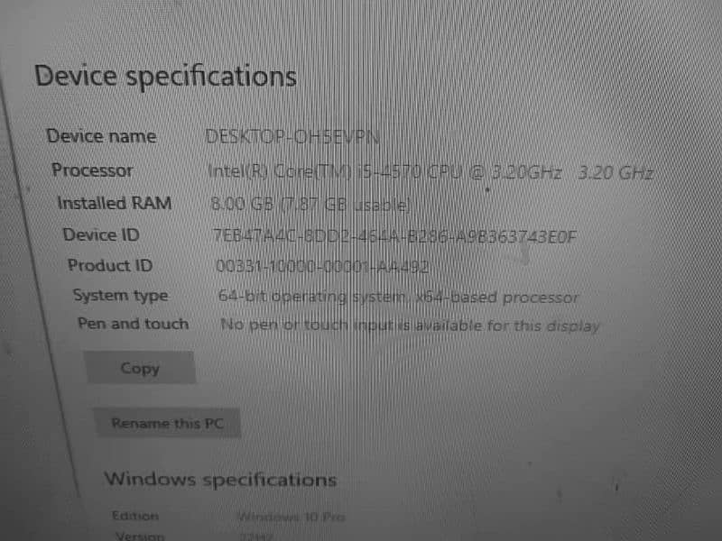 Intel corei5 4gen gaming pc with mouse keyboard headphones 5