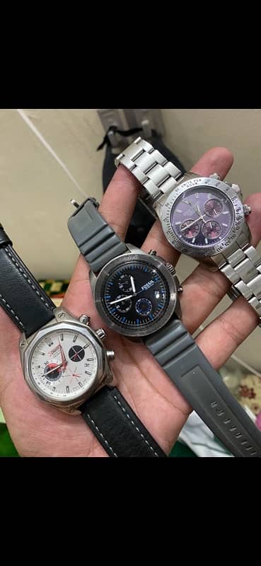 Fossil and crusier watch 2