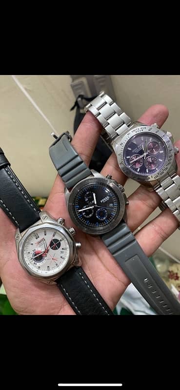 Fossil and crusier watch 3