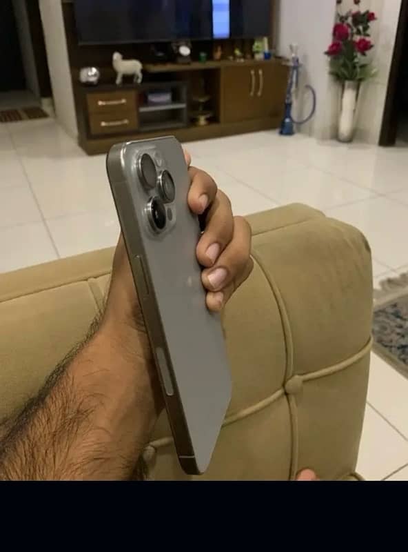 Iphone 15 pro max natural titanium American someone special Tito 4