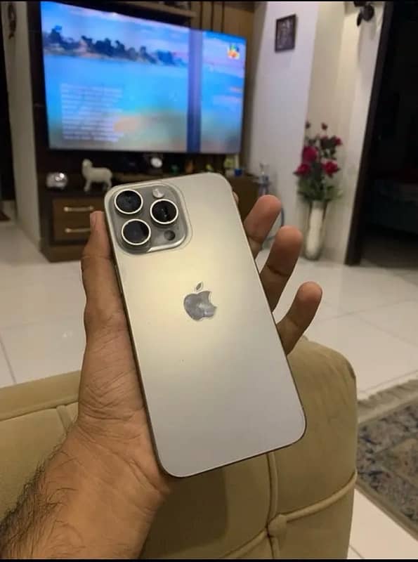 Iphone 15 pro max natural titanium American someone special Tito 5