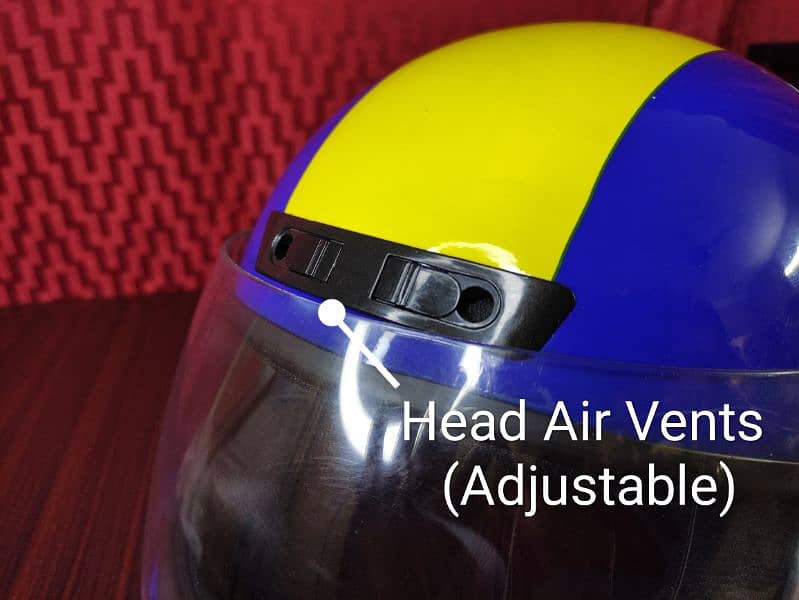 New Motorbike Helmet Good Air flow Ventilation of Head & Mouth Safety 5