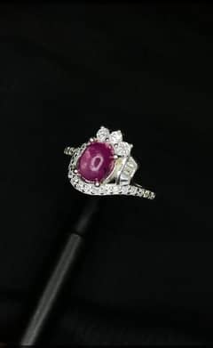 beautiful kashmir ruby ring for sale