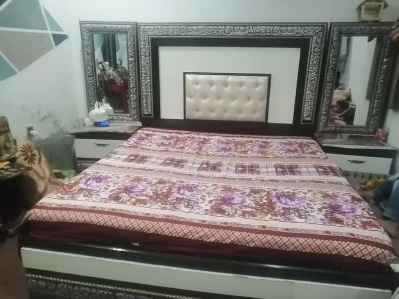 pure wooden bed & dressing 4