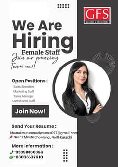 Hiring Female Staff