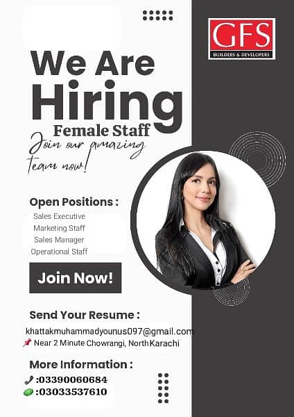 Hiring Female Staff 0