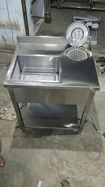 Dough Mixer Balnder pizza Prrp tabal Cottan Candy breading tabal Fryer 4