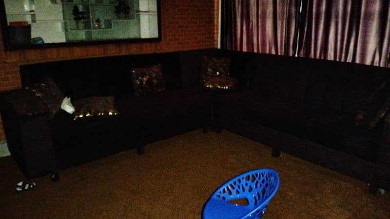 L shape sofa set 0