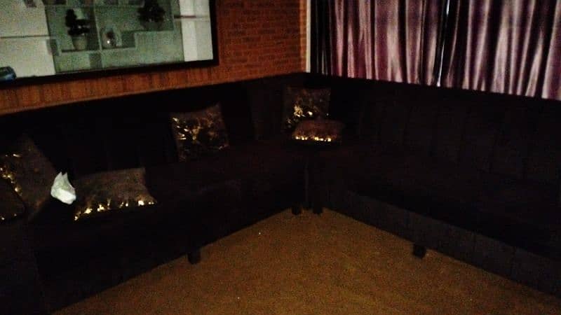 L shape sofa set 1