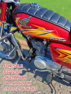 Honda Cg 125cc Euro 2 Red Colour For Sale 0