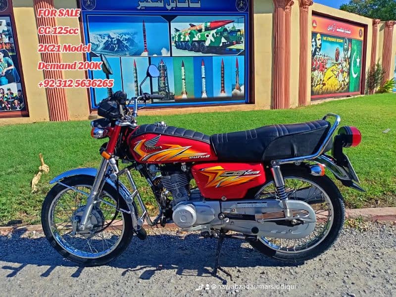 Honda Cg 125cc Euro 2 Red Colour For Sale 1