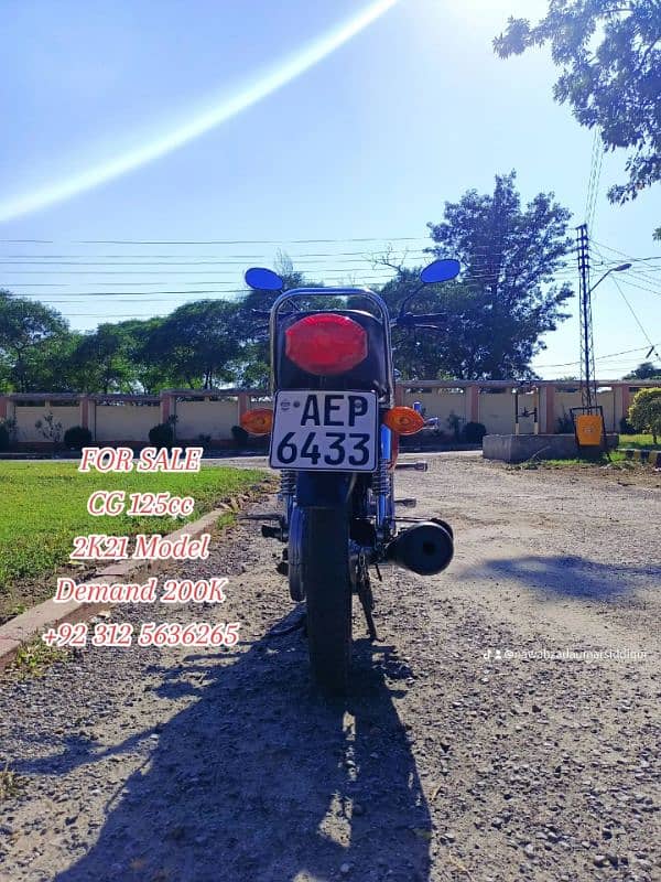 Honda Cg 125cc Euro 2 Red Colour For Sale 3