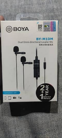 Boya dual Mic BY-M1DM 100% New Condition