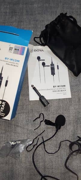 Boya dual Mic BY-M1DM 100% New Condition 3