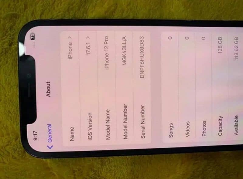 I phone 12 pro 128GB condition 10/10 factory unlocked 3