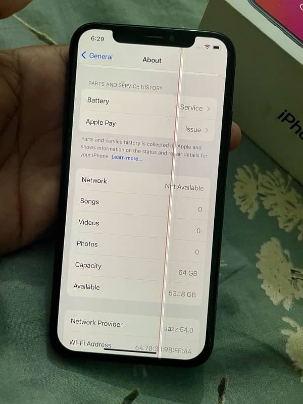 iPhone X 64gb pta approve 4