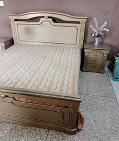 Bed Set / Bedroom Set / Wooden Bed / Bed with side Table Dressing