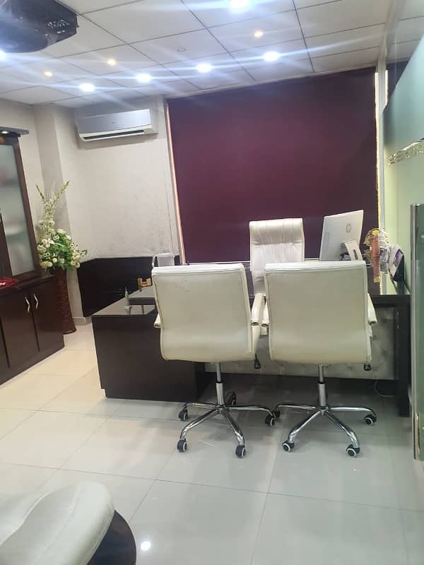 NEAR 2 TALWAR VIP LAVISH FURNISHED OFFICE FOR RENT WITH EXCITIVE CHAMBER MEETING ROOM CUBICLE WORK STATION AC LCD RENT ALMOST FINAL NOTE 1 MONTH COMMISSION RENT SERVICES CHARGES MUST 8