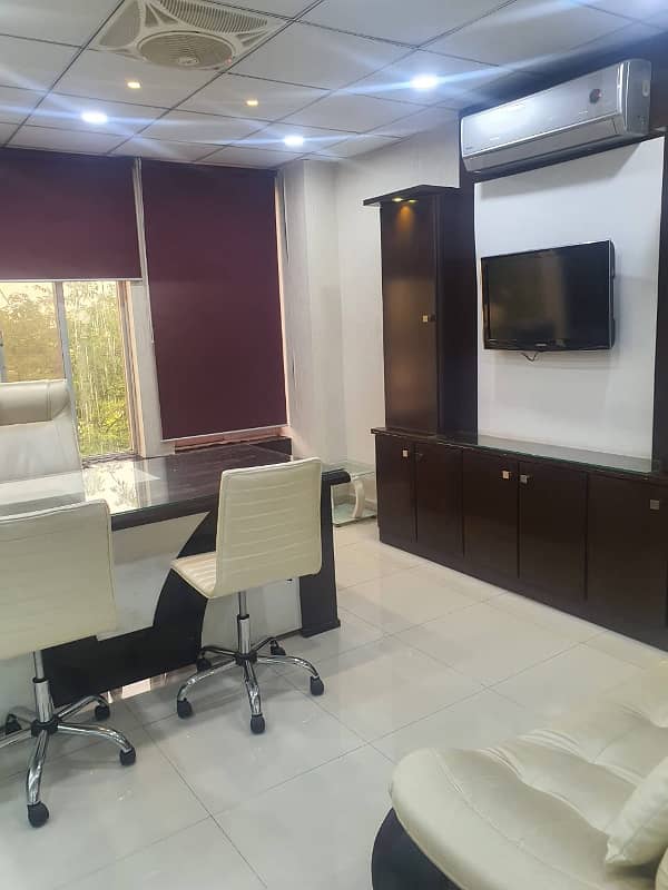 NEAR 2 TALWAR VIP LAVISH FURNISHED OFFICE FOR RENT WITH EXCITIVE CHAMBER MEETING ROOM CUBICLE WORK STATION AC LCD RENT ALMOST FINAL NOTE 1 MONTH COMMISSION RENT SERVICES CHARGES MUST 9