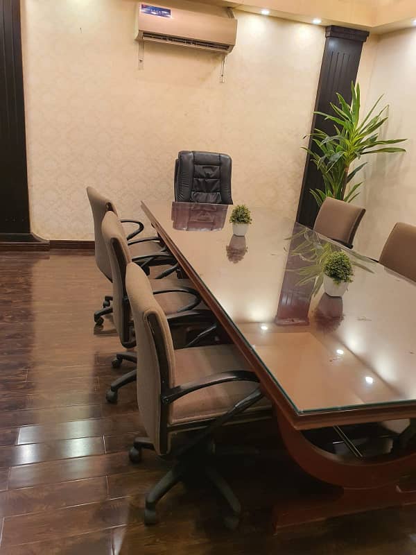 NEAR 2 TALWAR VIP LAVISH FURNISHED OFFICE FOR RENT WITH EXCITIVE CHAMBER MEETING ROOM CUBICLE WORK STATION AC LCD RENT ALMOST FINAL NOTE 1 MONTH COMMISSION RENT SERVICES CHARGES MUST 18