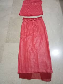 Silk Shirt With Long Silk Skirt